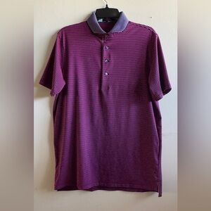 Greyson Men’s Striped  Polo Shirt Size M short sleeve
